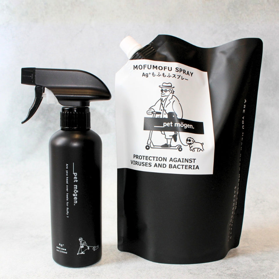 【お得】300ml+1000ml_高品質Ag+もふもふスプレー<消臭・除菌>
